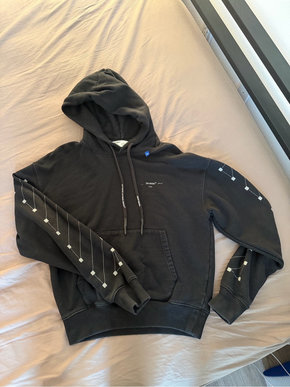 Off-White Black 'Main Label' Hooded Sweatshirt